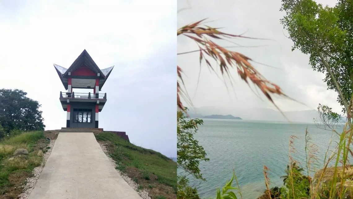 Salah satu tempat yang sayang untuk dilewatkan di sekitar danau toba adalah menara pandang simanindo
