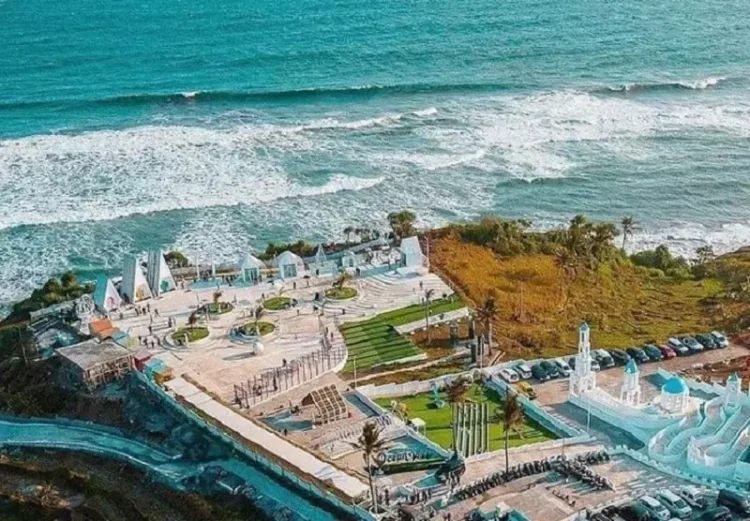 Ocean view cianjur wisata pantai karang pocong yang lagi viral