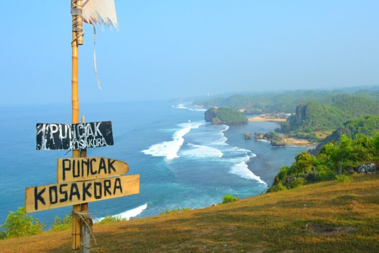 Daya tarik bukit kosakora pantai drini, pesona bentangan pantai dari atas bukit